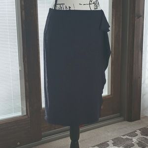 Ann Taylor 8P Navy Blue Pencil Skirt